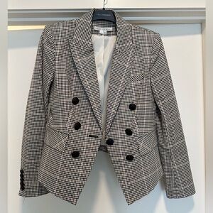 Veronica Beard Black/White/Pink Checkered Women's Blazer